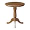 International Concepts Round 30 in Round Top Pedestal Table, 34.9 inH, Pecan, 30 W, 30 L, 35.1 in H, Wood, Pecan K59-30RT-6B - alternate 2